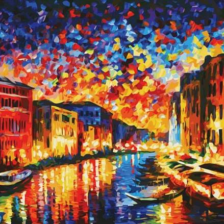 Раскраски по номерам - Гранд-Канал Венеция, 60 х 80 см. 